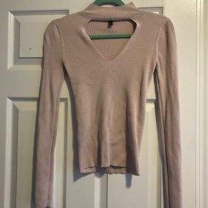 Pink Express V-Neck Sweater